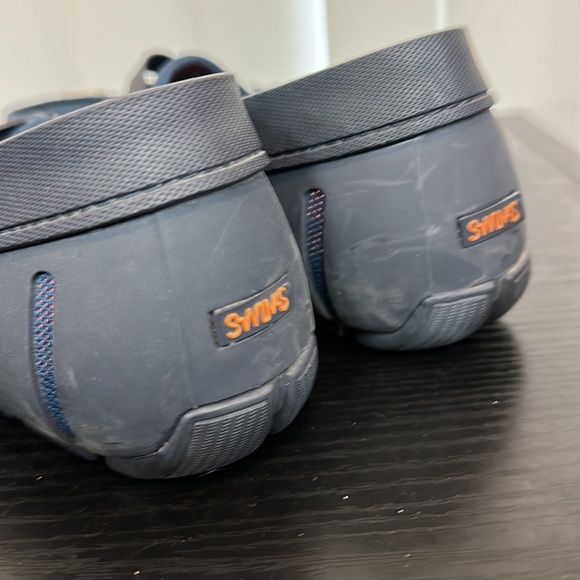 𝅺SWIMS Mesh and Rubber Penny Loafer Shoes blue size 7 - Picture 4 of 7